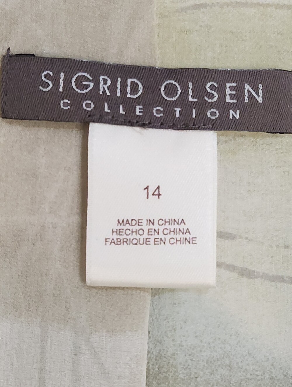 Sigrid Olsen Women's Light Yellow Tweed Coat with Silk Floral Lining Size 14 - Picture 2 of 11